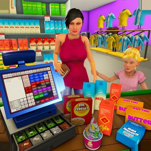 超市杂货店购物游戏3D